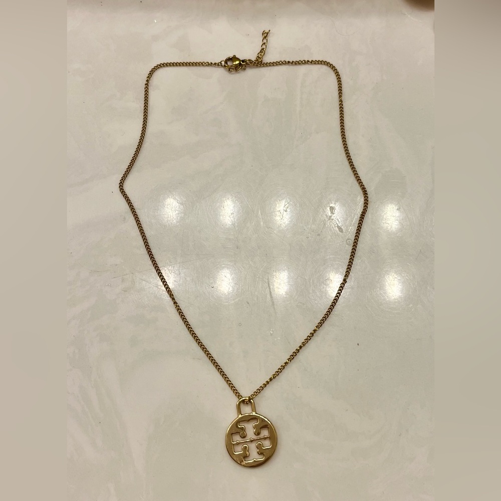 Designer inspired logo necklace